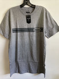 New Stance Designer Mens Graphic Street Style Logo Cotton Tee Shirt Size XL Gray