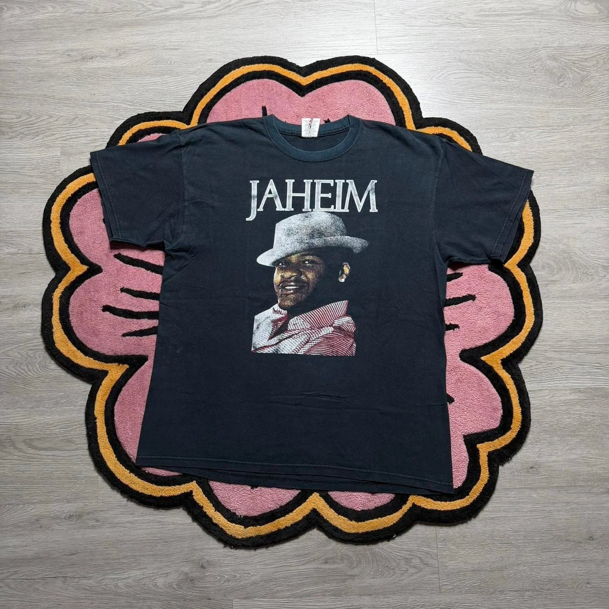 Vintage Y2K Jaheim & Tamia Live 2008 Tour R&B Graphic Logo T-shirt Size XL Black