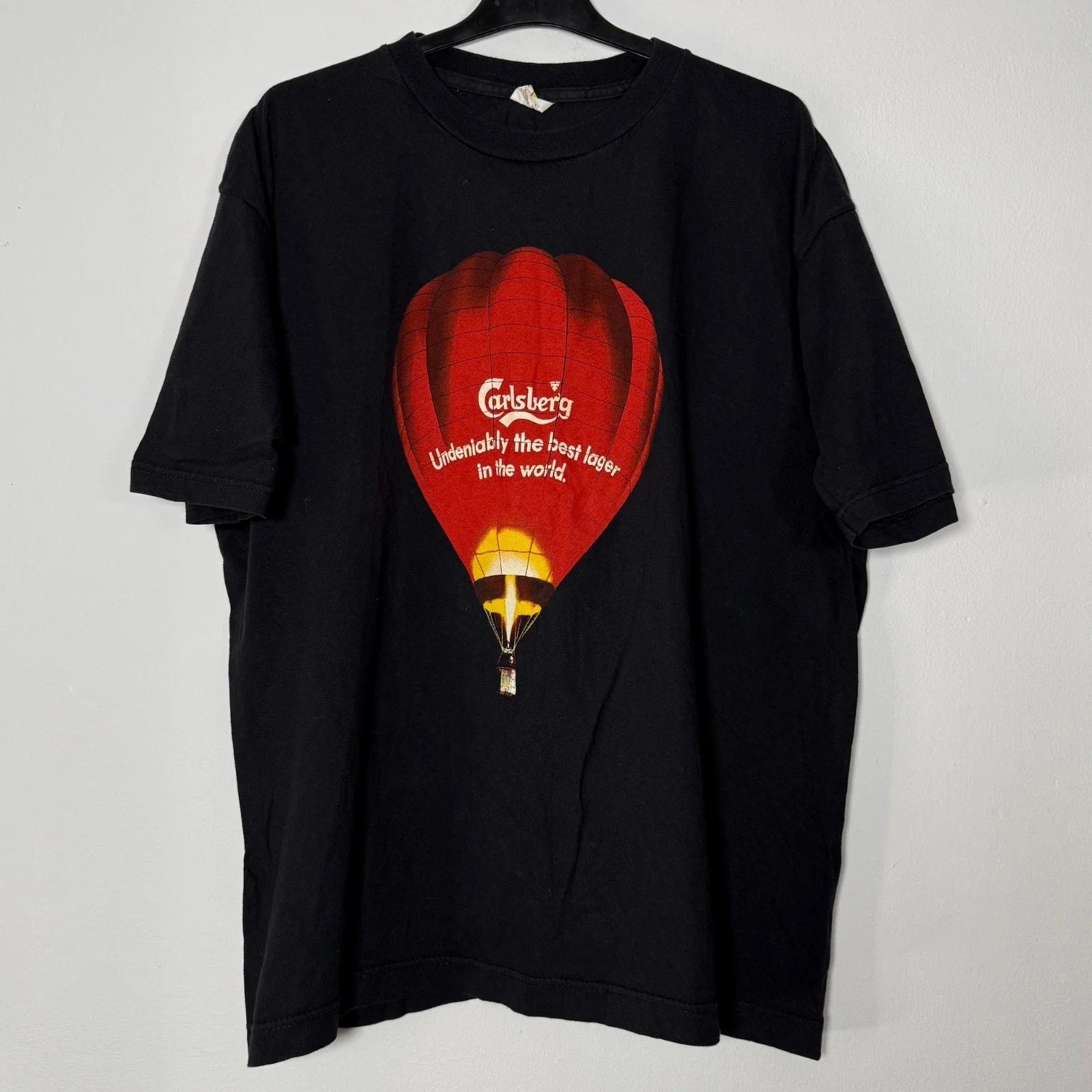 Vintage 90s Carlsberg Graphic Beer Promo World Cup Football T-Shirt XL