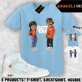 Tee Shirt Matching V.A.A. AJ 1 High Alaska Match Sneaker Poetic Justice T-Shirt