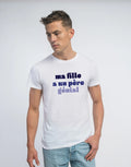 Men's Short Sleeve T-Shirt White, MY DAUGHTER HAS A GREAT DAD