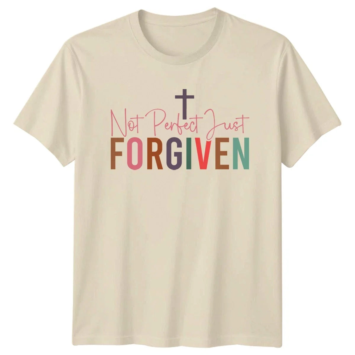 Not Perfect Just Forgiven T-Shirt Christian Easter Gift For Him And Her