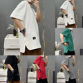 Men's Stylish Loose Fit TShirt with Hidden Pocket Breathable O Neck Tops