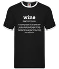 Definition Wine - Mens Ringer - Funny Red White Pinot Drinker Love Pub