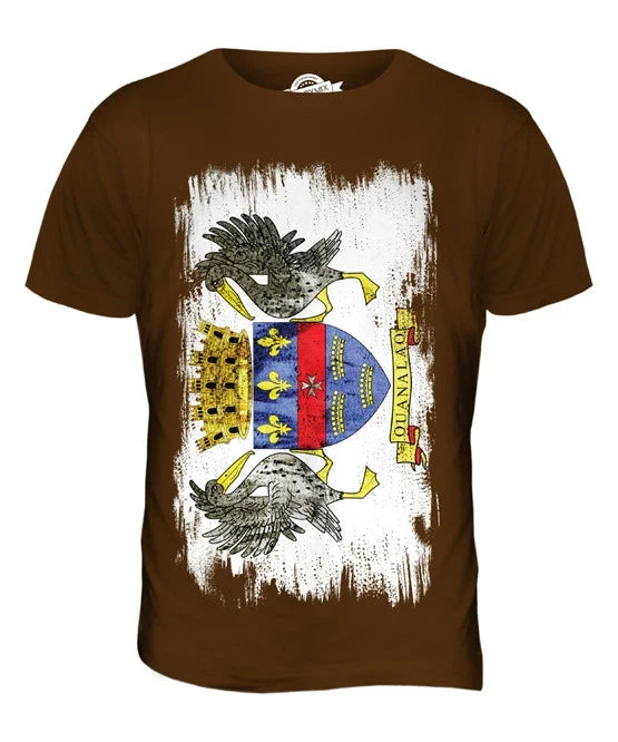 SAINT-BARTHÉLEMY GRUNGE FLAG MENS T-SHIRT TEE SHIRT XS S M L XL 2XL 3XL 4XL