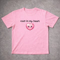 Funny "Cum In My Heart" T-Shirt Grey Adult Humor Heart Graphic Meme Tee