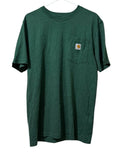 Carhartt Men's Loose Fit Size Small Crewneck Short Sleeve Green Outdoor Hiking