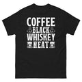 Coffee Black Whiskey Neat CaffeineBourbon Scotch Barista Unisex Classic Tee
