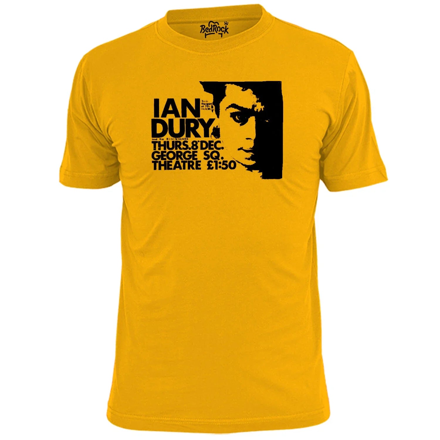 Mens Ian Dury George Square Theatre Gig Poster Punk Rock Music T Shirt
