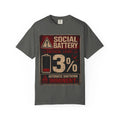 Social Battary | Introvert Warning Shirt | Funny Introvert Quote T-shirt