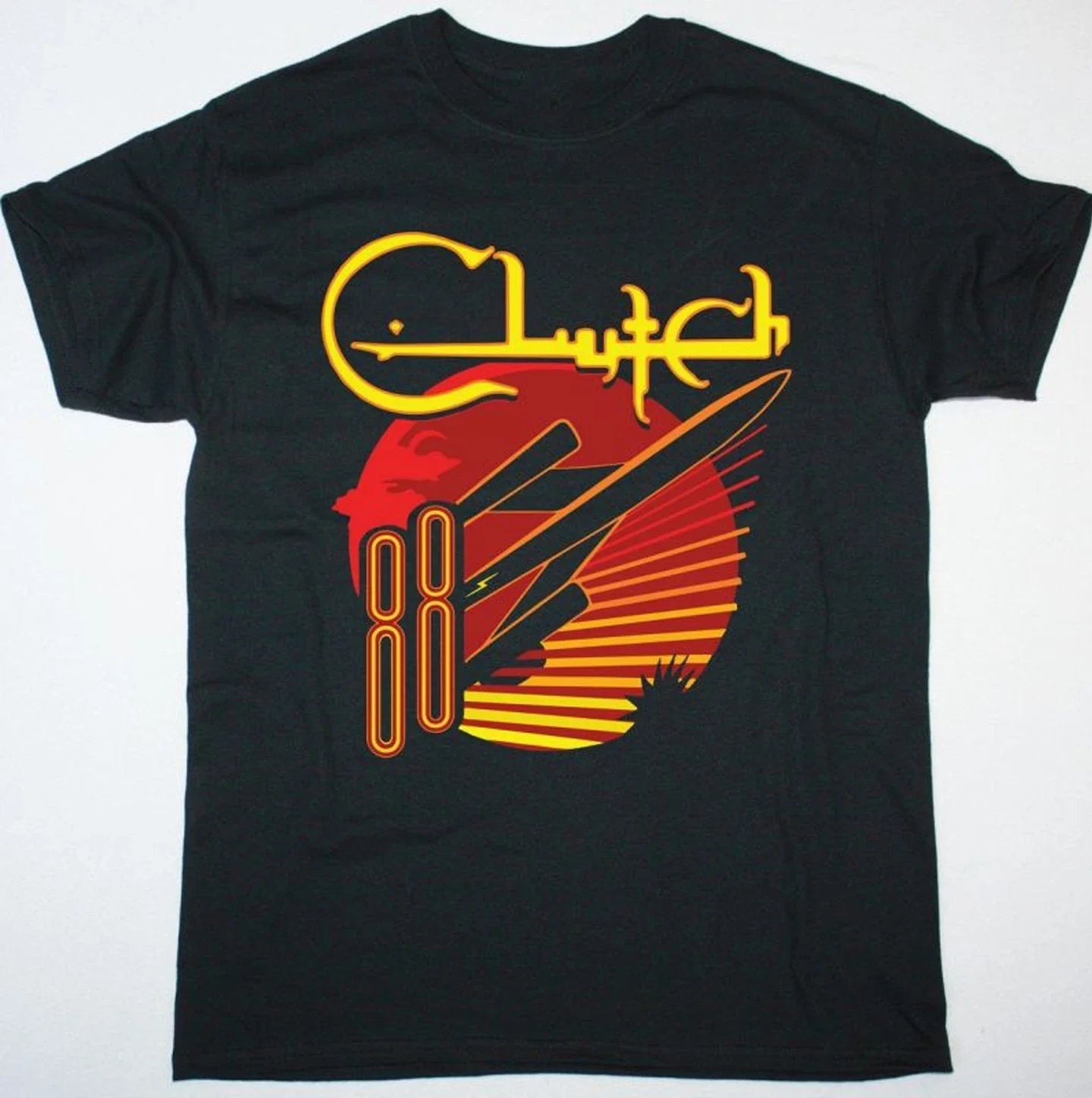 Clutch rock band T-shirt Black short sleeve All Sizes S to 5Xl 2F438