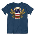 Usa Parody Drinking Humor T-SHIRT Amusing Comic TEE Beer Cap SHIRT