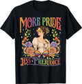 More Pride Less Prejudice Rainbow Vintage Pride Aesthetic T-Shirt S-3XL