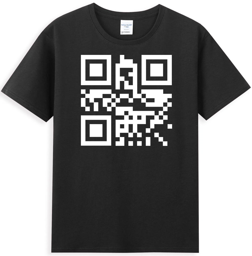 Fuc k Off QR Code Funny QR Scan Code Quote Sarcastic Meme Rude Men's T-shirt