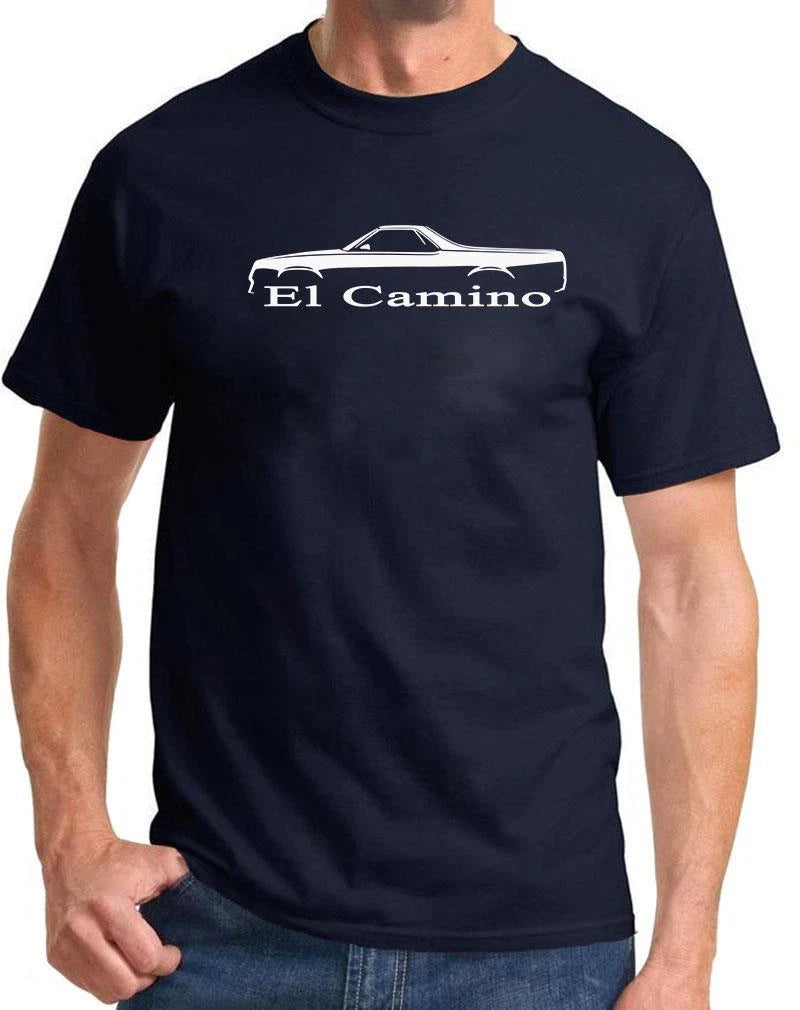 1986 1987 Chevy El Camino SS Truck Classic Outline Design Tshirt NEW COLORS