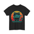 Anime Cat Shirt, Ramen Kawaii Cat Japanese Noodles Synthwave T-shirt