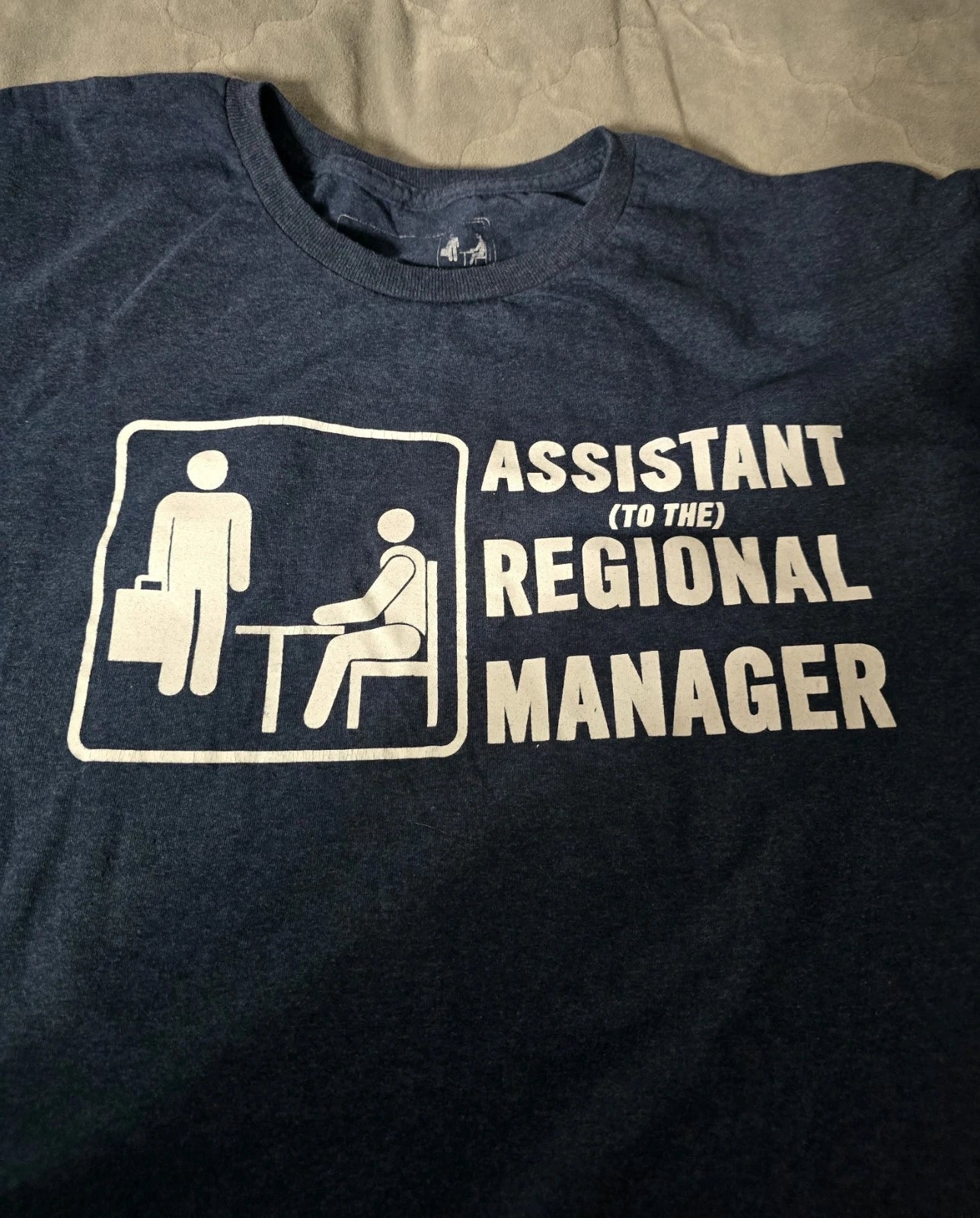 The Office: Assistant to The Regional Manager Tshirt Size 2x Blue Short Sleeve