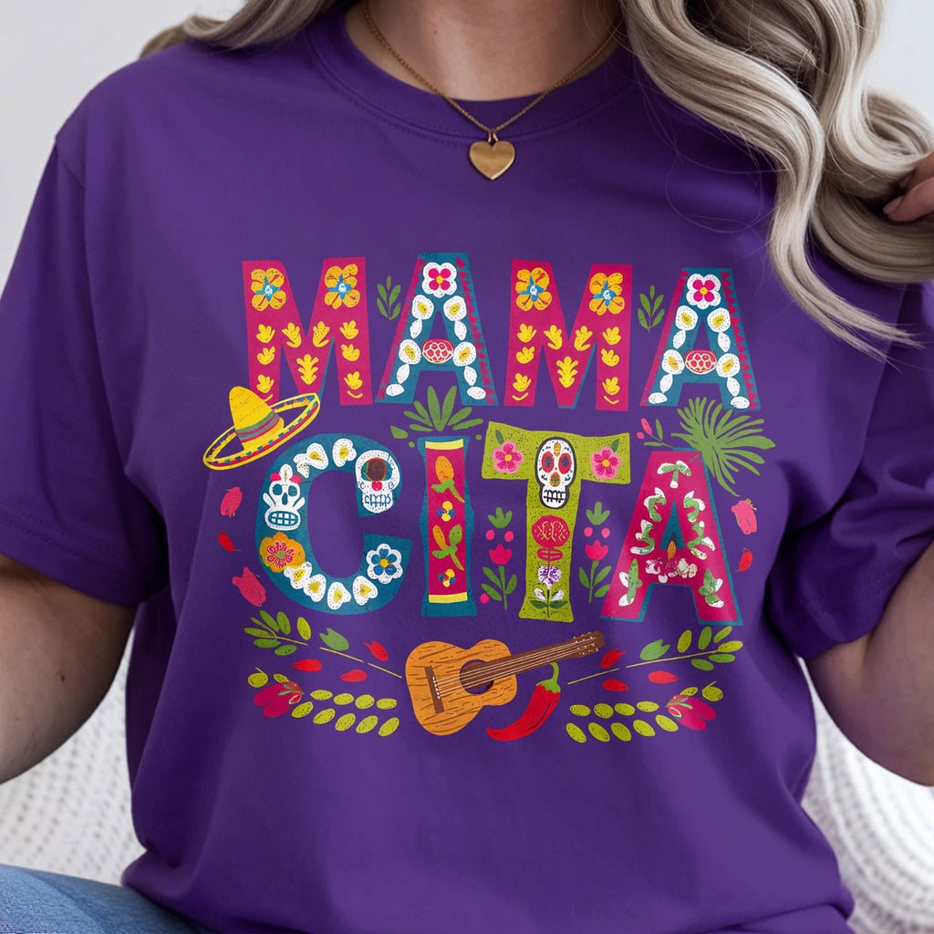 MamaCita Fiesta Vibe T-Shirt, Mexican Mama Gift, Cinco de Mayo Mama Tee