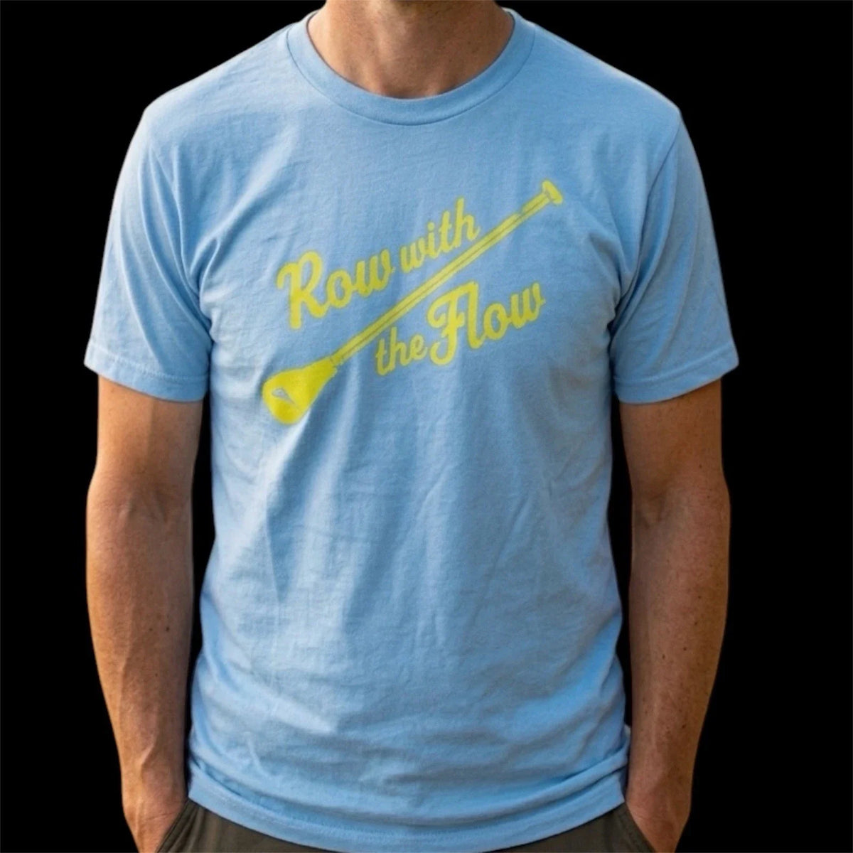 $45 TOMMY BAHAMA Sky Blue ROW WITH THE FLOW Relaxed Fit Short Sleeve T-shirt