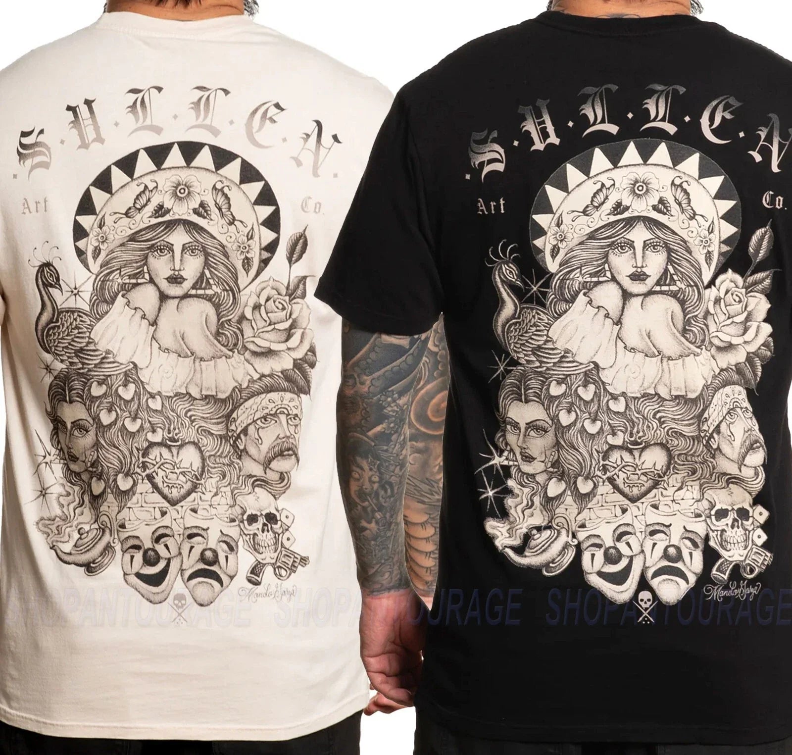 Sullen Art Collective Mando Garza Premium SCM6225 T-Shirt Per Uomo