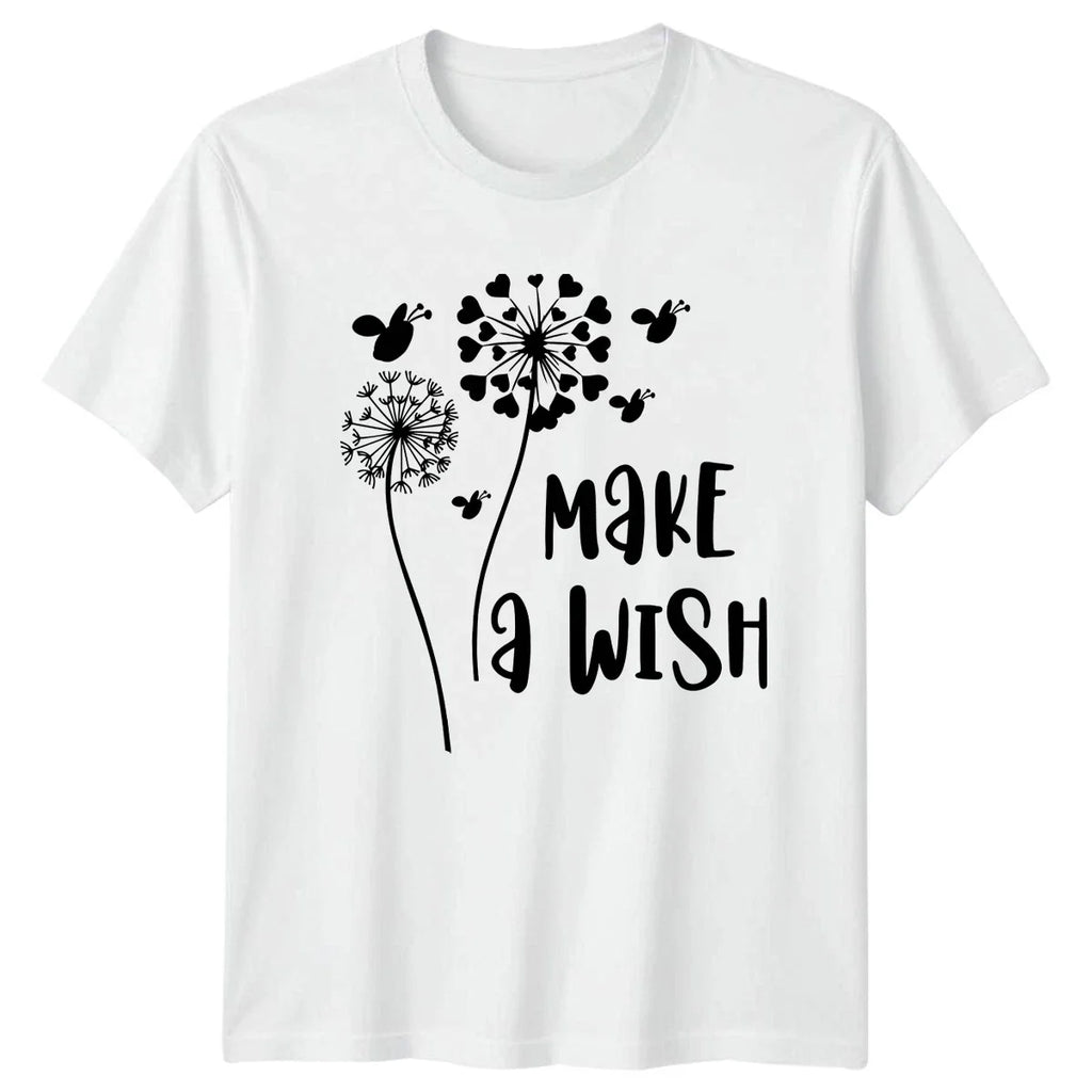 Make A Wish T-Shirt Nature Motivation Inspirational Birthday Gift For Him Her