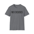No Excuses Shirt Gym Workout Motivation Discipline Fitness T-shirt