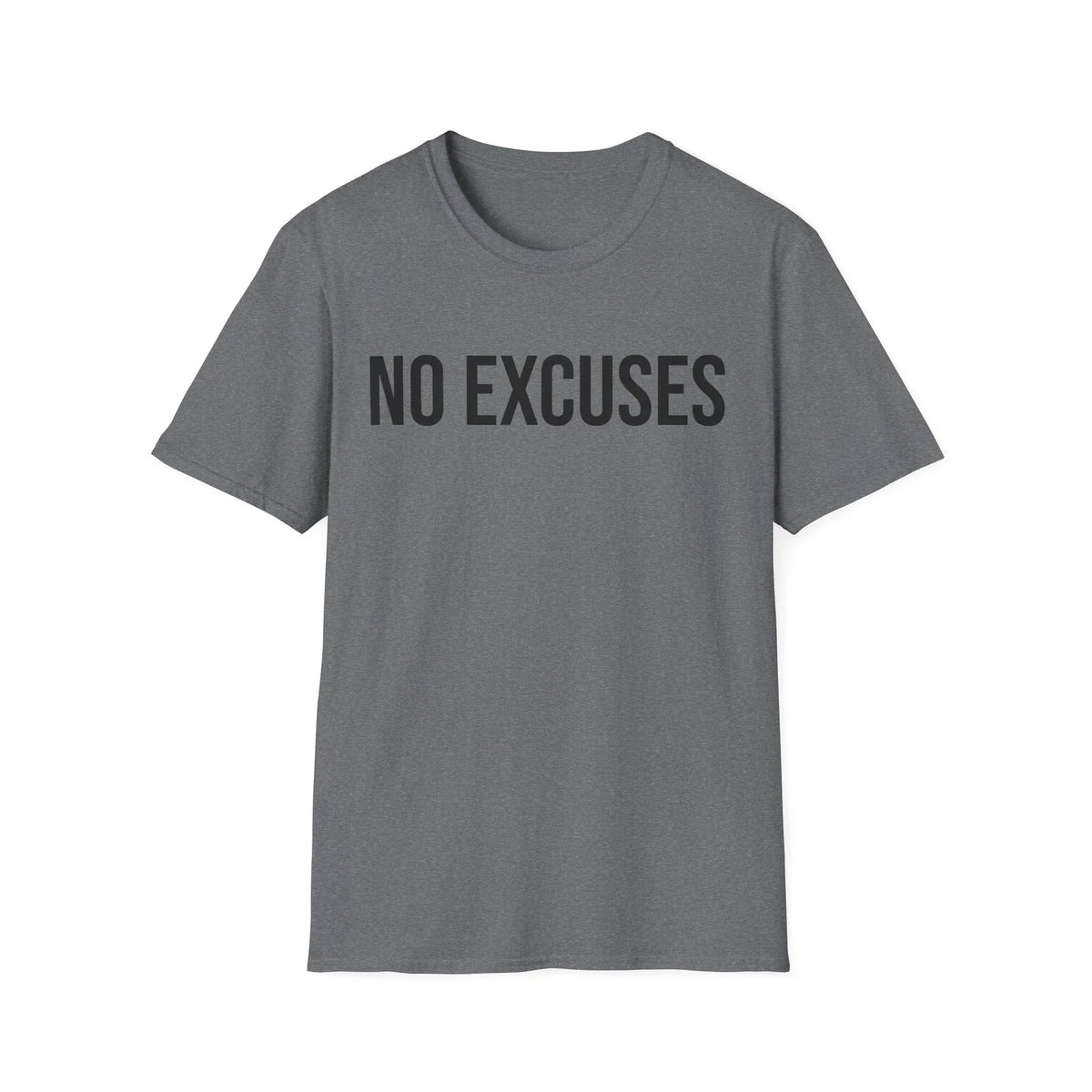 No Excuses Shirt Gym Workout Motivation Discipline Fitness T-shirt