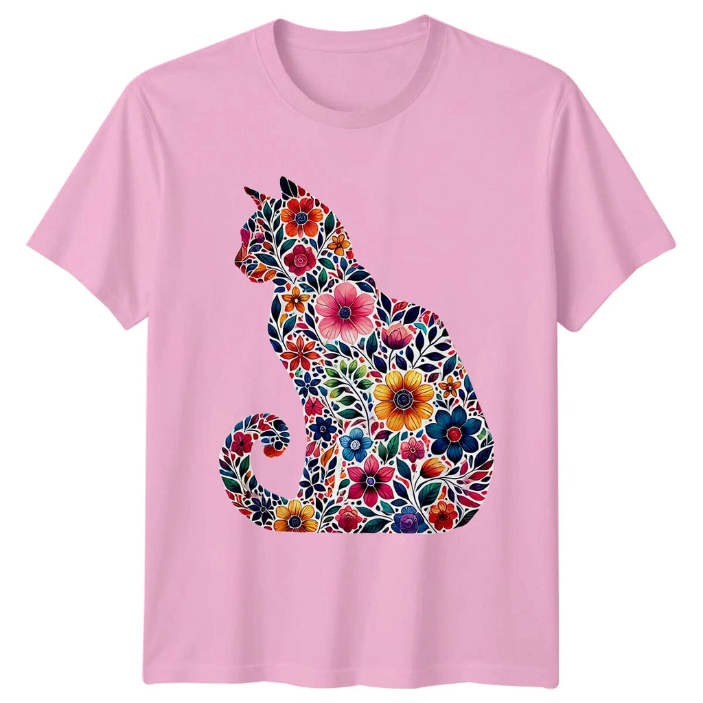 Funny Cat T-Shirt Time Spent With Cats Is Never Wasted Graphic Tee