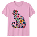 Funny Cat T-Shirt Time Spent With Cats Is Never Wasted Graphic Tee