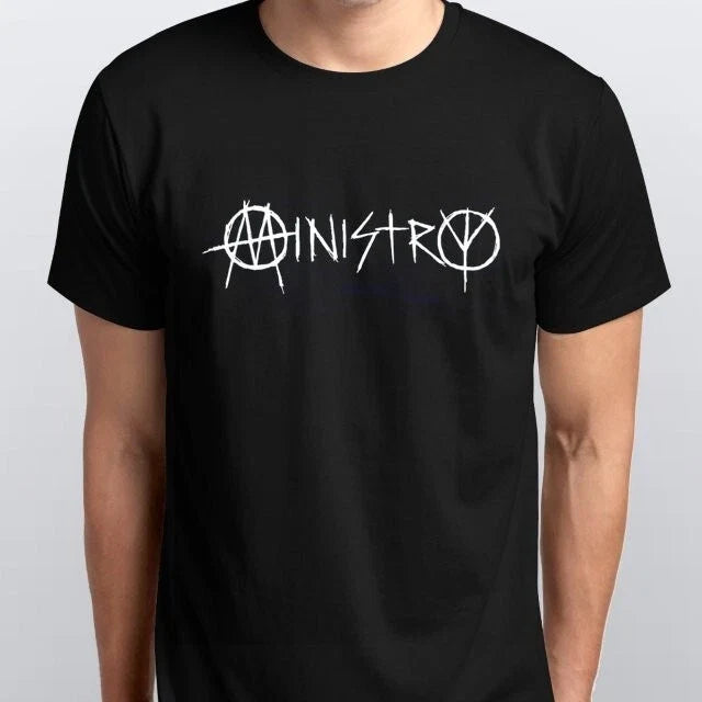 MINISTRY T-SHIRT All sizes S M L XL XXL colours Black, White