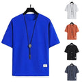 Stylish Men's Short Sleeve T Shirt with Crew Neck for Fashionable Wear