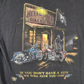 Vintage Hellraiser Biker Bar Shirt Mens XL Black POW MIA Eagle Graphic Y2k Logo
