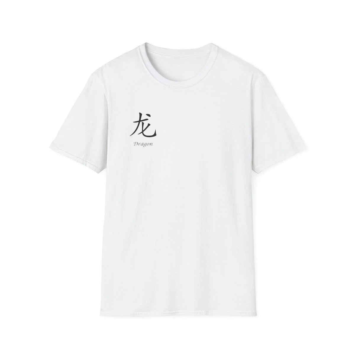 Minimalist Dragon Rider T-Shirt | Japanese Kanji Front