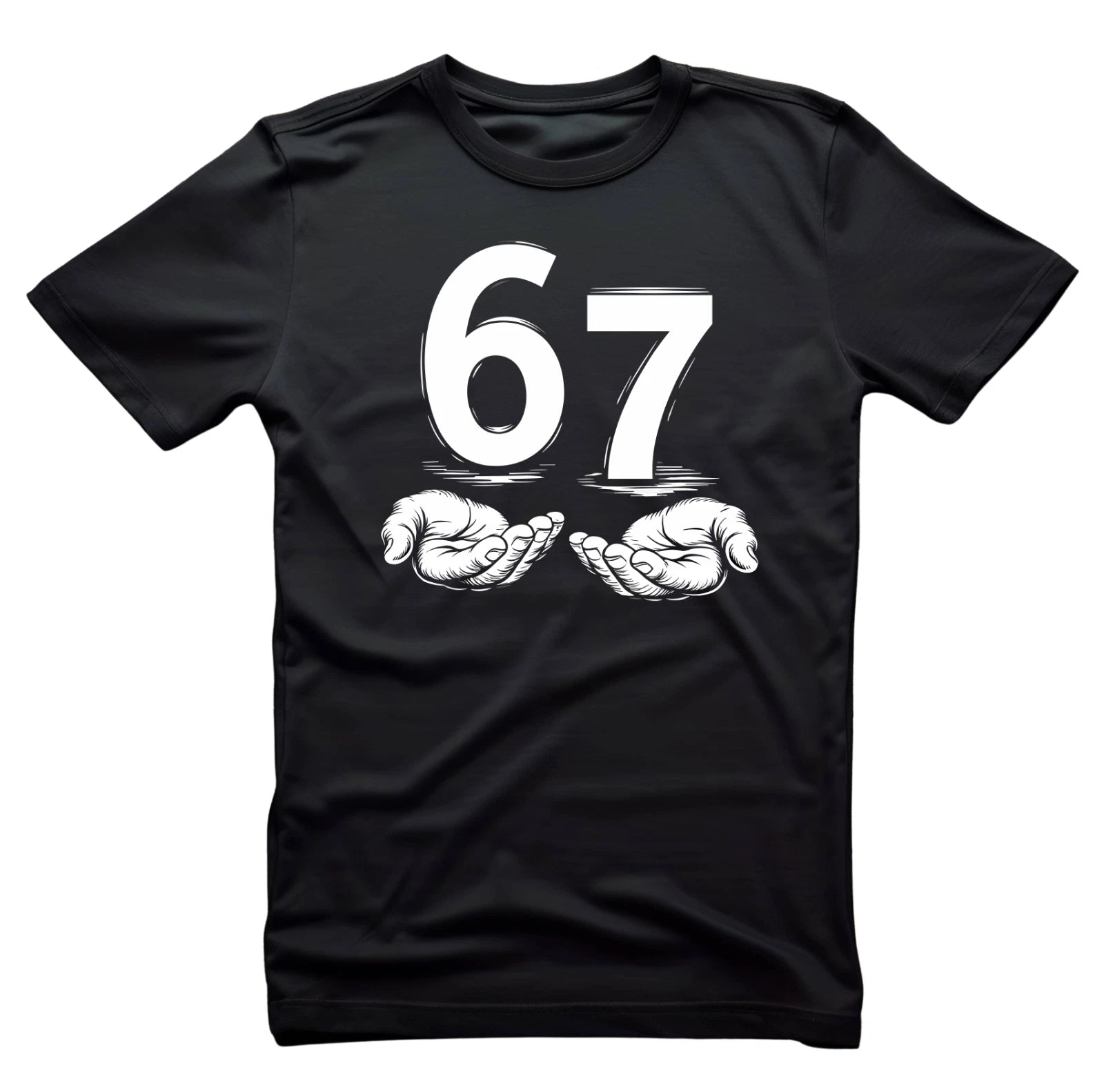 Six Seven 67 Kids Teen Boys Men 6-7 Meme Hands Funny T-Shirt, Unisex