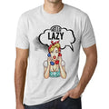 Men's Hello Lazy Print T-Shirt - Hello Lazy - Vintage T-Shirt