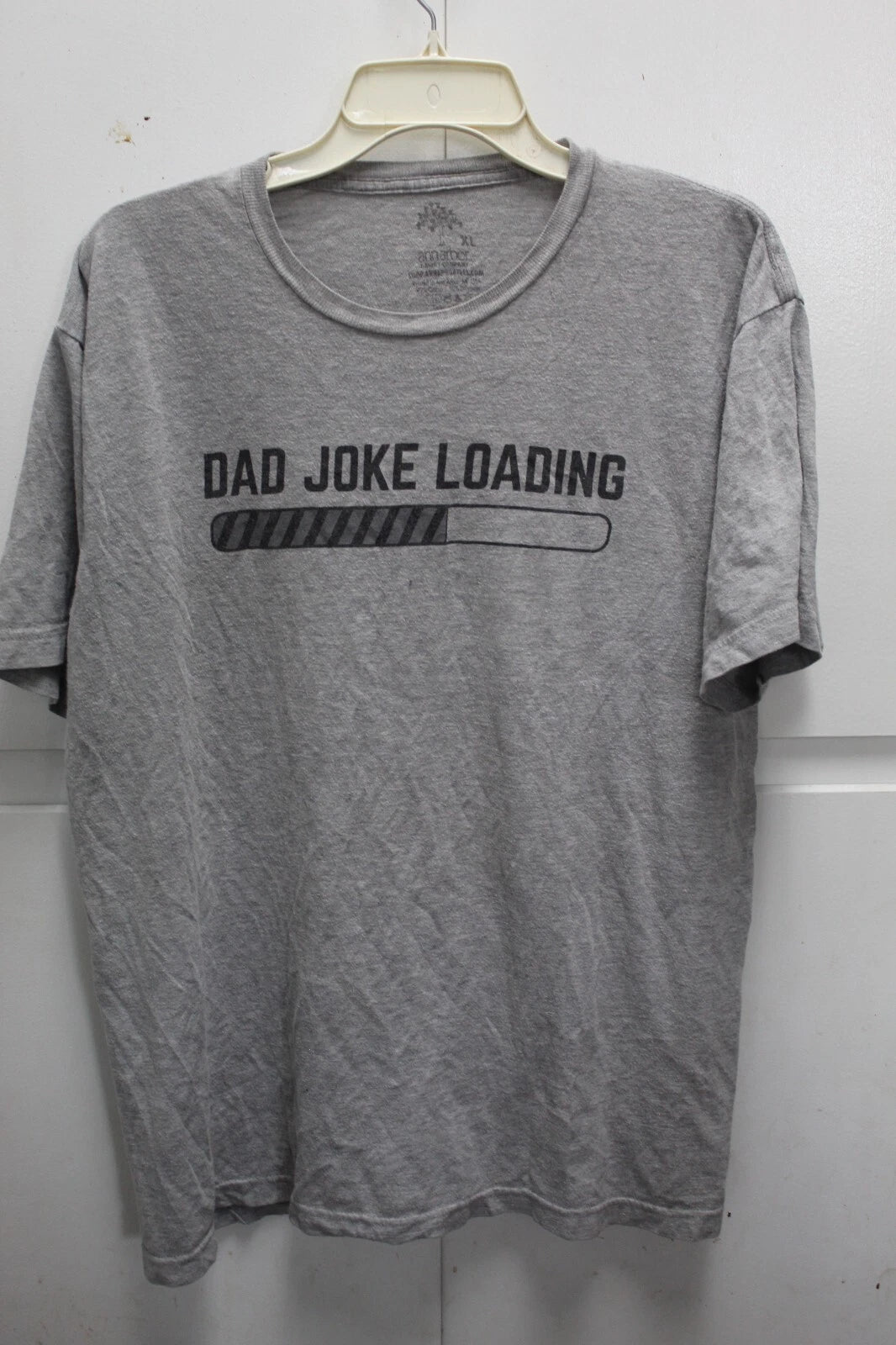 Dad Joke Loading T-Shirt Mens XL Gray Ann Arbor T-Shirt Co. 90% Cotton