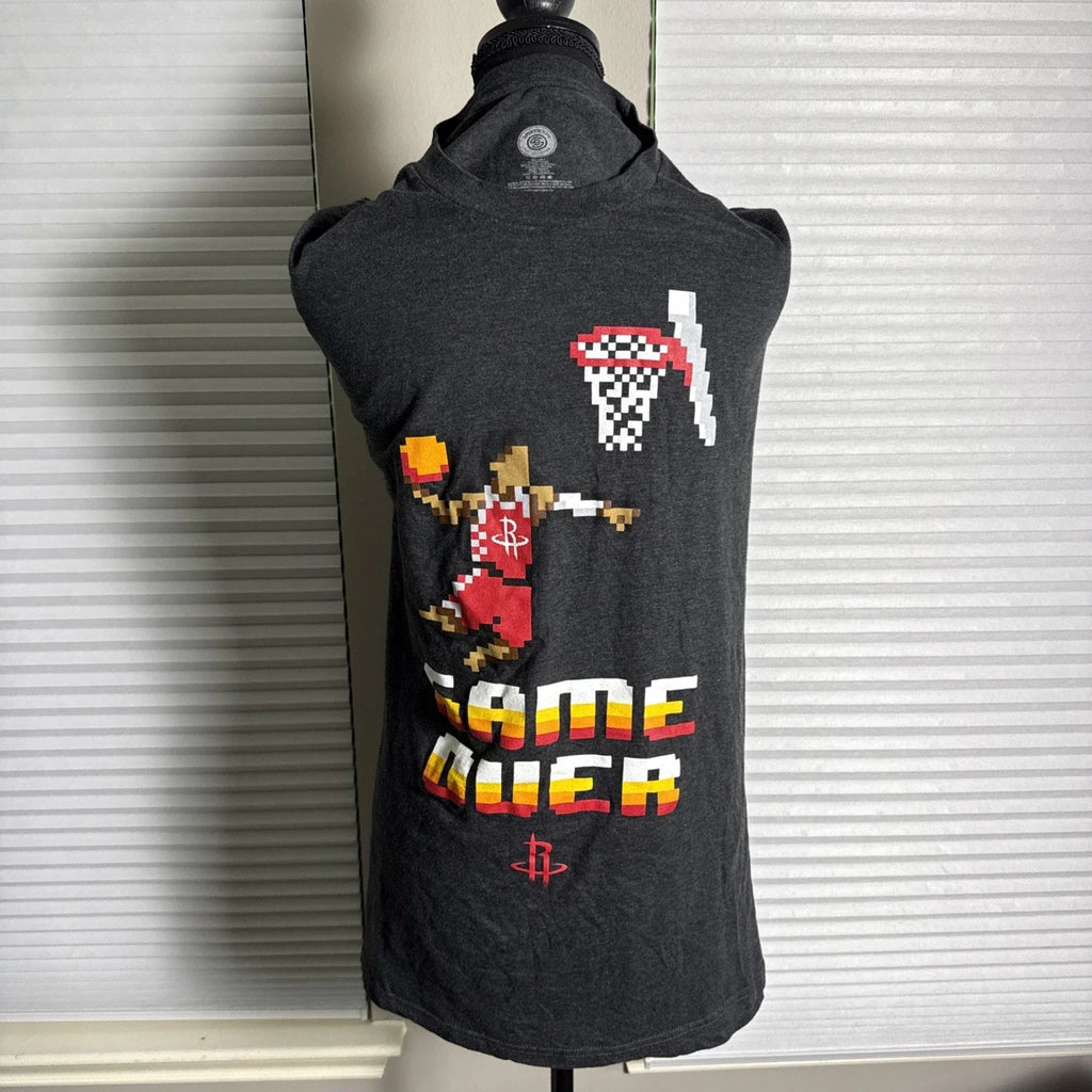 Houston Rockets Game Over 8-Bit Pixel Sports Crate Limited Edition 2XL/3XL Tee