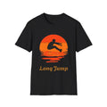 Long Jump Sunset silhouette T-Shirt | Track and Field athletics