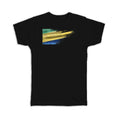 Gift T-Shirt : Gabon Flag Modern Country Expat
