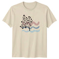 Modern Abstract Botanical Tree Art T-Shirt Nature Birthday Gift For Him And Her