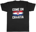 Come on Croatia Supporter Football Fan Mens T-Shirt Tee Gift Top