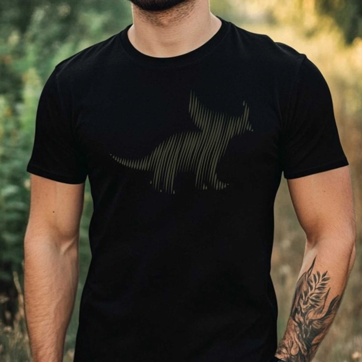 Mens Triceratops Motif Cotton T-Shirt Size XS to 5XL