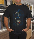 Plague Doctor and Skull Gothic Artwork Graphic Tee – Dark Horror Aesthetic Shirt