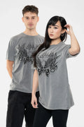 Def Leppard Tribal Skull Limited Edition 999 Only Premium Wash T Shirt