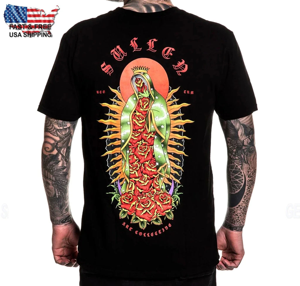 Sullen Art Collective Saint Rosa Premium SCM7390 Manga Corta T-Shirt para Hombre