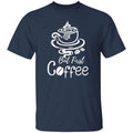 But first coffee Unisex shirt gift one line coffee lover tee black dark heather