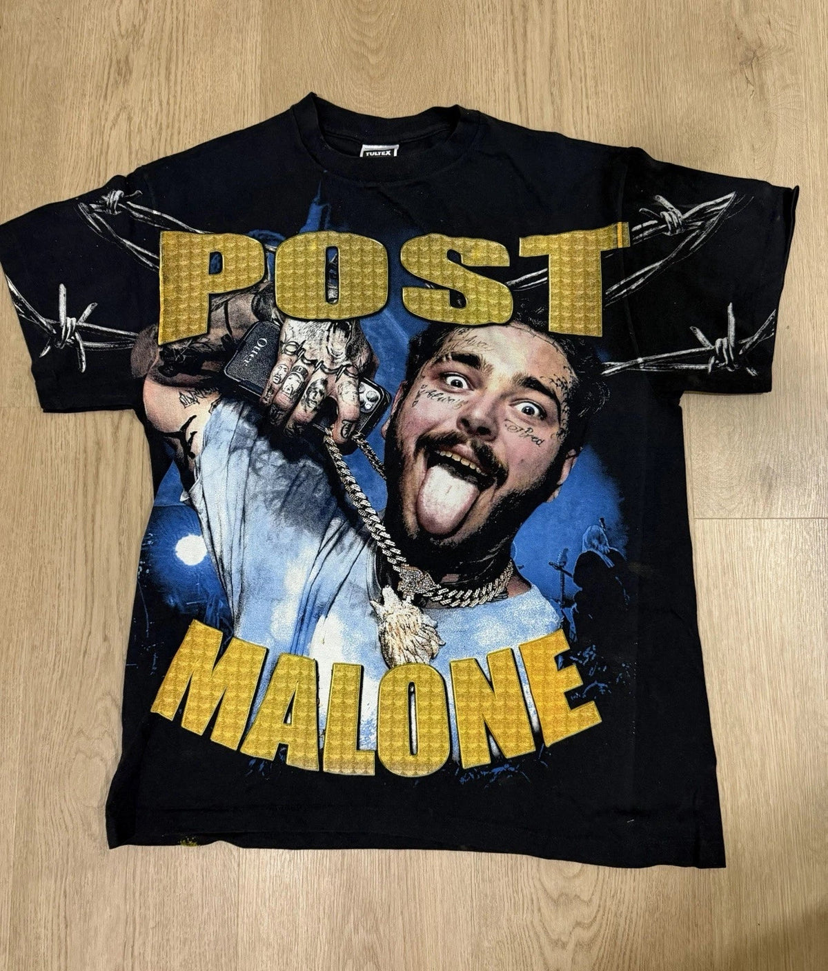Post Malone Modern Boot AOP Shirt Tultex XL