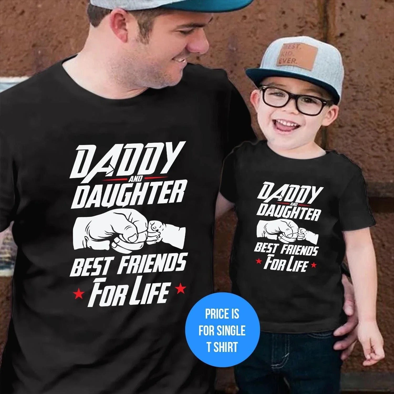 T-SHIRT (1117) Daddy And Daughter Best friend for life Father's Day Gift Tshirt