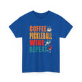 Coffee is Life T-Shirt | Funny Pickleball Coffee Wine Repeat T-Shirt