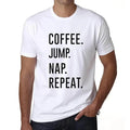 ULTRABASIC men's t-shirt coffee jump nap repetition coffee jump nap repeat